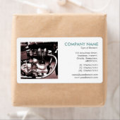 Square Photo - Classic Motorbike Engine II Etiket (Insitu)