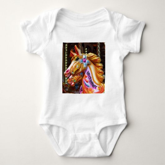 Square Photo - Merry-go-round Horses Romper (Voorkant)