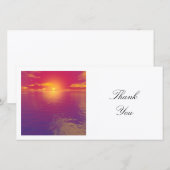 Square Photo - Sunset Bedankkaart (Voorkant / Achterkant)
