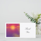 Square Photo - Sunset Bedankkaart (Staand voorkant)