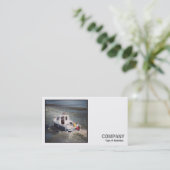 Square Photo (v2) - Motor Boat Visitekaartje (Staand voorkant)