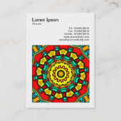 Square Photo (v3) - Abstract Kaleidoscoop 02 Visitekaartje (Achterkant)