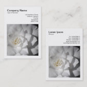 Square Photo (v3) - White Camellia Visitekaartje (Voorkant / Achterkant)
