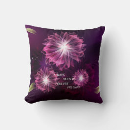 SQUARE PILLOW "ALWAYS SISTERS FOREVER FRIENDS" KUSSEN