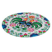 Square Poland Rooster Pattern Snijplank (Hoek)