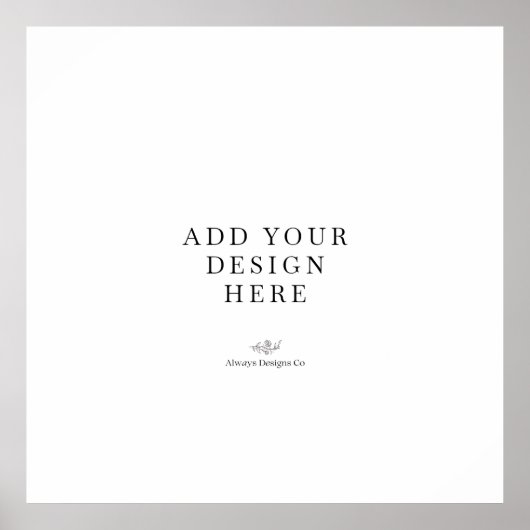 Square Poster Printing (Devant)