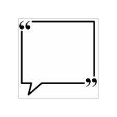 Square Quote Lijst, Tijdschrift Rubberstempel (Afrduk)