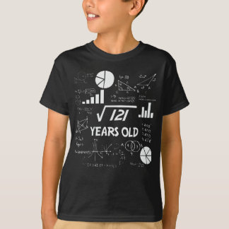 Square root 121 = 11 jaar oud - jarig t-shirt