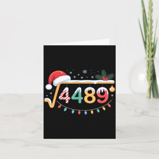 Square Root 4489 Funny 67 Meme Math Teacher 6 7 Ch Kaart (Voorkant)