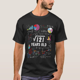 Square Root of 121 11e verjaardag 11 Year Old Gift T-shirt
