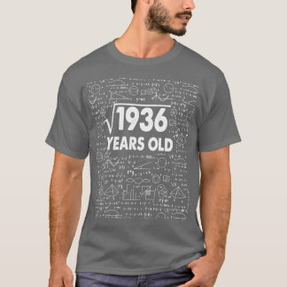 Square Root of 1936 44th Birthday 44 Years Old Mat T-shirt