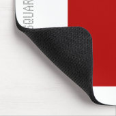 Square - Ruby en White Muismat (Hoek)