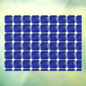 Square Sapphire Gemstone Blue Raamsticker (Vel 3)