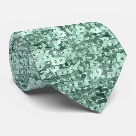 Square Sequins Glitter Sparkle Shiny Shimmer Stropdas (Opgerold)