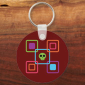 Square Skull Sleutelhanger (Voorkant)