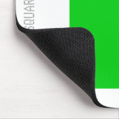 Square - Spring Green en White Muismat (Hoek)