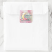 Square Stickers ramadan flower moon (Tas)