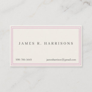 Square Stripes Stippen Classic Retro Clean Pink Visitekaartje