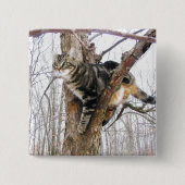 Square Tabby Cat Button (Voorkant)