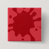 Square Tomato-Red Splatter Button – (Voorkant)