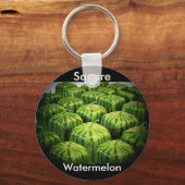 Square Watermelon Sleutelhanger (Voorkant)