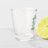 Square Waterverf Greenery Lijst ID666 Shot Glas (Links)