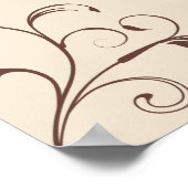 Square Wedding Reception Sezing Chart Poster (Hoek)