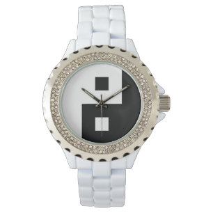 Square Yin Yang Horloge