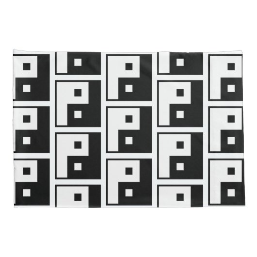 Square Yin Yang Kussensloop (Achterkant-Rechts)