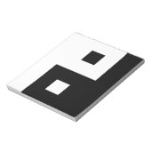 Square Yin Yang Notitieblok (Gedraaid)
