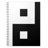 Square Yin Yang Notitieboek (Voorkant)