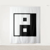 Square Yin Yang Wandkleed (Voorkant)