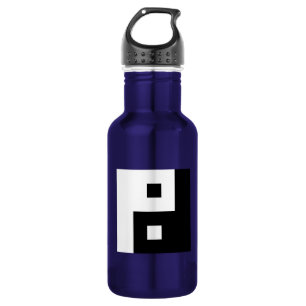 Square Yin Yang Waterfles