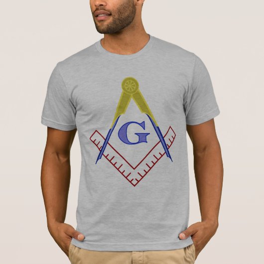 SquareandCompassColor T-shirt (Voorkant)