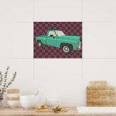 Squarebody, GMC, Chevy C10, pick-up truck, stepsid Poster (Keuken)