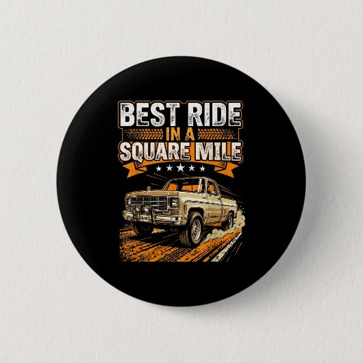 Squarebody Truck  Ronde Button 5,7 Cm (Voorkant)