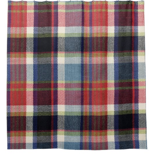 Squared Textile Textuur Achtergrond. Douchegordijn (Voorkant)