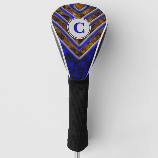 Squareglow Abstract monogram Golfheadcover (Voorkant)