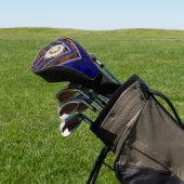 Squareglow Abstract monogram Golfheadcover (Insitu)
