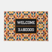 Squares Abstract Retro Modern Collectie Deurmat (Voorkant)