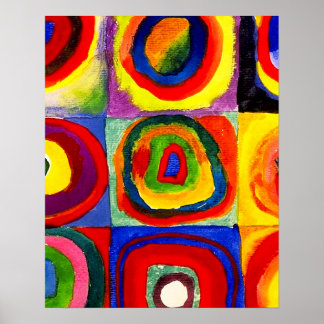 Squares Concentric Circles Farbstudies Kandinsky Poster