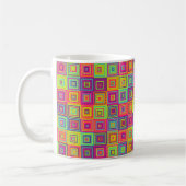 Squares Patroon Koffiemok (Links)