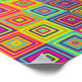Squares Patroon Poster (Hoek)