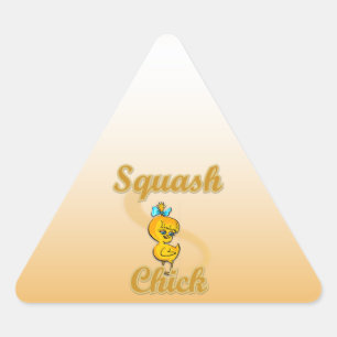 Squash Chick Driehoek Sticker