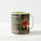 Squash Country Garden Harvest Gepersonaliseerd Tweekleurige Koffiemok (Voorkant rechts)