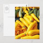 Squash in Geel en Groen Briefkaart (Voorkant / Achterkant)