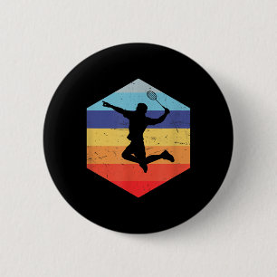 Squash Mannen Badminton Player Ronde Button 5,7 Cm