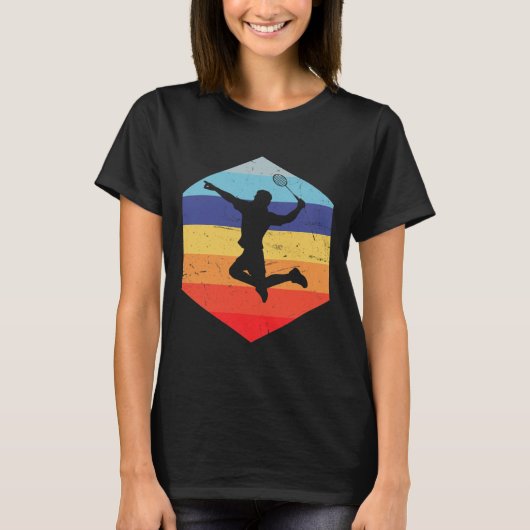 Squash Mannen Badminton Player T-shirt (Voorkant)