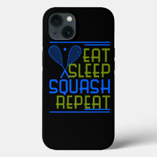 Squash Player Coach Funny Sports Enthusiast Shirt iPhone 13 Hoesje