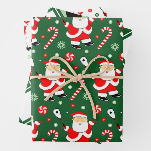 Squash Player Gift Wrapping Paper Sheets (In situ)
